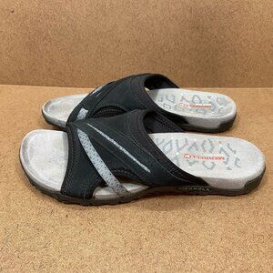Merrell Womens Terran ll Black Slide Sandals SZ 10 Lightweight Select Grip Sole
